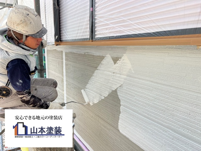 横須賀市 山本 塗装 サイディング 外壁 下地 処理 フィラー シーラー