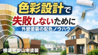 外壁　塗装　色選び　失敗　しない　シミュレーション　あてにならない　色　コツ　横須賀　山本