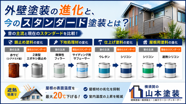 横須賀 山本 塗装 外壁 屋根 標準 スタンダード 仕様 材料 塗料