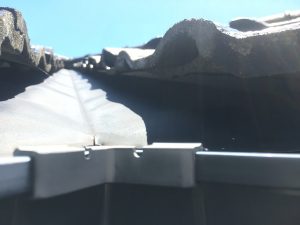 屋根の谷欠陥塗装