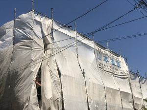 横須賀市 山本 塗装 業者 リフォーム　三浦　塩害　エポキシ　錆止め　遮熱　シート　丁寧